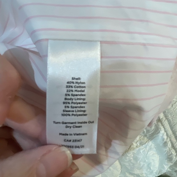 TALBOTS heathered pink cotton-blend blazer with beautiful buttons - 16 - Picture 6 of 6